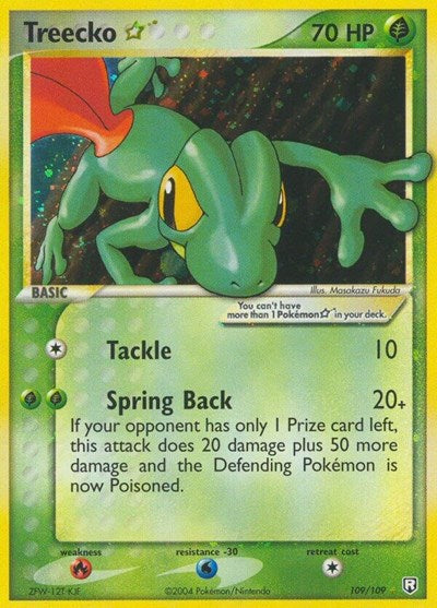 RR: Treecko Star (Holofoil)