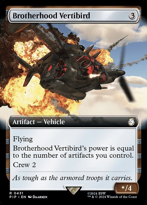 PIP: Brotherhood Vertibird (Extended Art) (Foil)