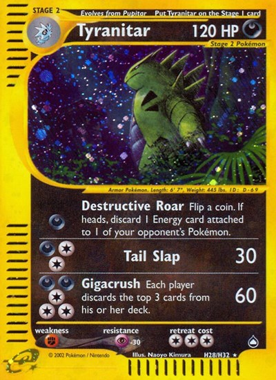 AQ: Tyranitar (H28) (Holofoil)