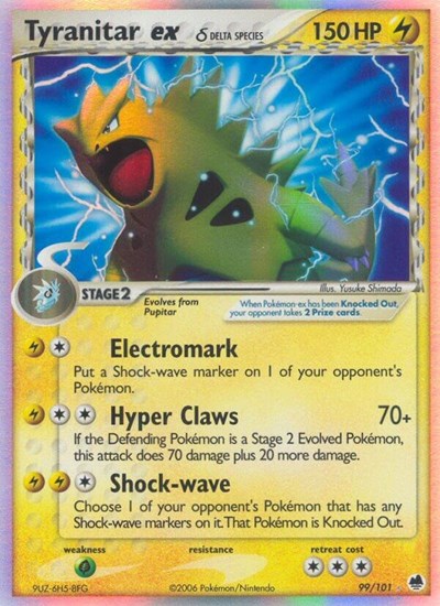DF: Tyranitar ex (Delta Species) (Holofoil)