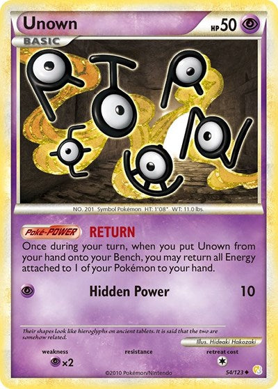 HS: Unown (54) (Reverse Holofoil)