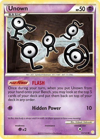 HS: Unown (55) (Reverse Holofoil)