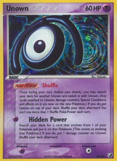 UF: Unown (M) (Holofoil)