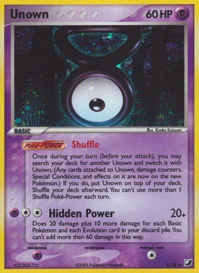 UF: Unown (V) (Holofoil)
