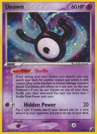 UF: Unown (W) (Holofoil)