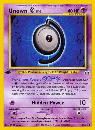 N2: Unown [D] (1st Edition)