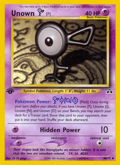 N2: Unown [F] (1st Edition)