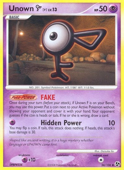GE: Unown [F] (Reverse Holofoil)