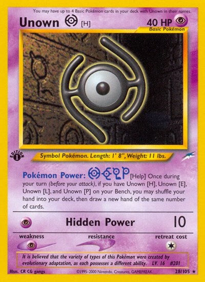 N4: Unown [H] (1st Edition)