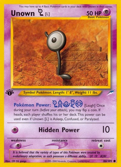 N4: Unown [L] (1st Edition)