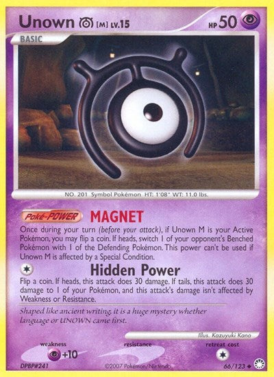 MT: Unown [M] (Reverse Holofoil)