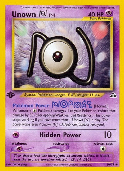 N2: Unown [N] (1st Edition)