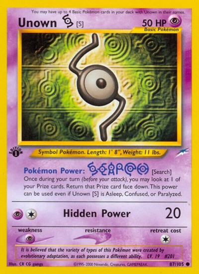 N4: Unown [S] (1st Edition)