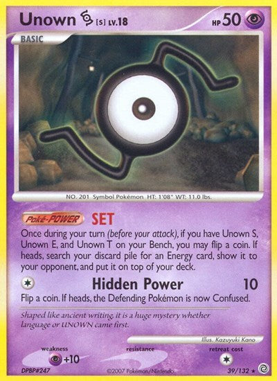 SW: Unown [S] (Reverse Holofoil)