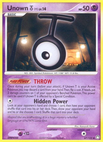 MT: Unown [T] (Reverse Holofoil)