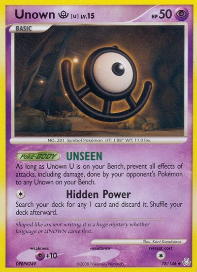 LA: Unown (U) (Reverse Holofoil)