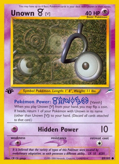 N4: Unown [V] (1st Edition)