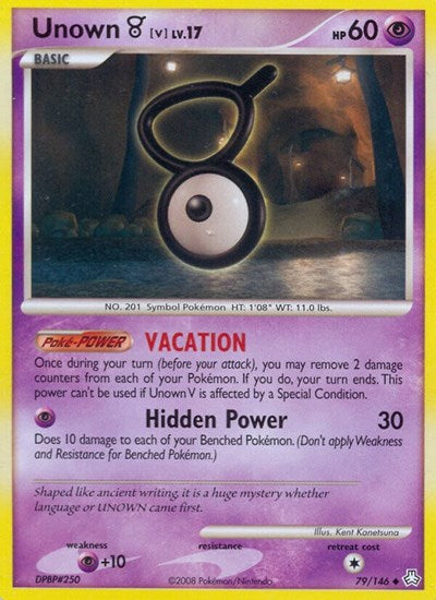 LA: Unown (V) (Reverse Holofoil)