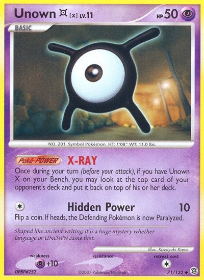 SW: Unown [X] (Reverse Holofoil)