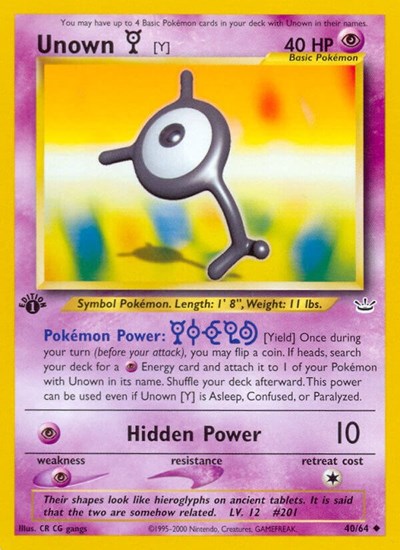 N3: Unown [Y] (1st Edition)