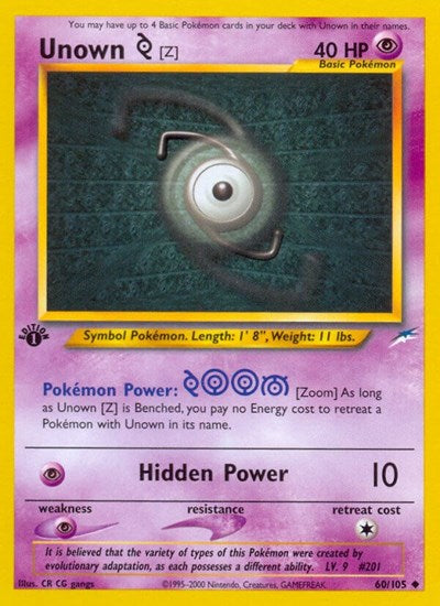 N4: Unown [Z] (1st Edition)