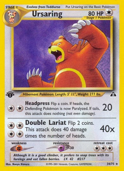 N2: Ursaring (34) (1st Edition)