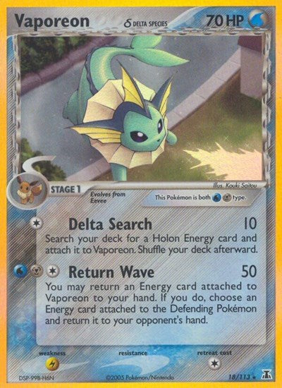 DS: Vaporeon (Delta Species) (Holofoil)
