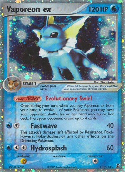 DS: Vaporeon ex (Holofoil)