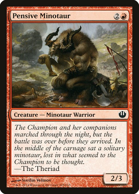 JOU: Pensive Minotaur