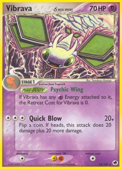 DF: Vibrava - 024/101 (Delta Species) (Reverse Holofoil)