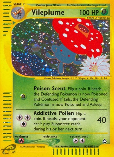 AQ: Vileplume (H31) (Holofoil)