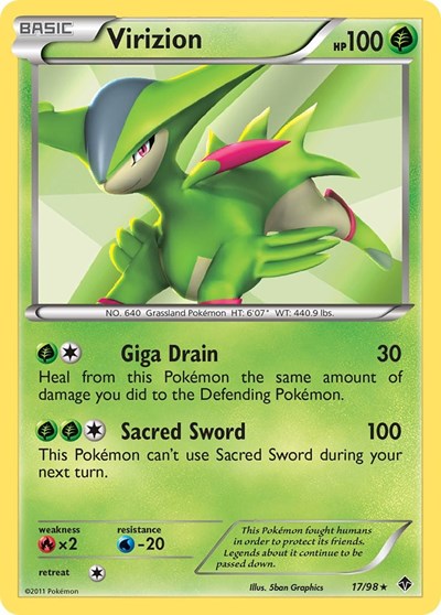 EPO: Virizion (Reverse Holofoil)
