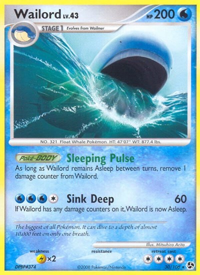 GE: Wailord (Reverse Holofoil)