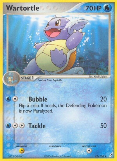 CG: Wartortle - 042/100 (Reverse Holofoil)
