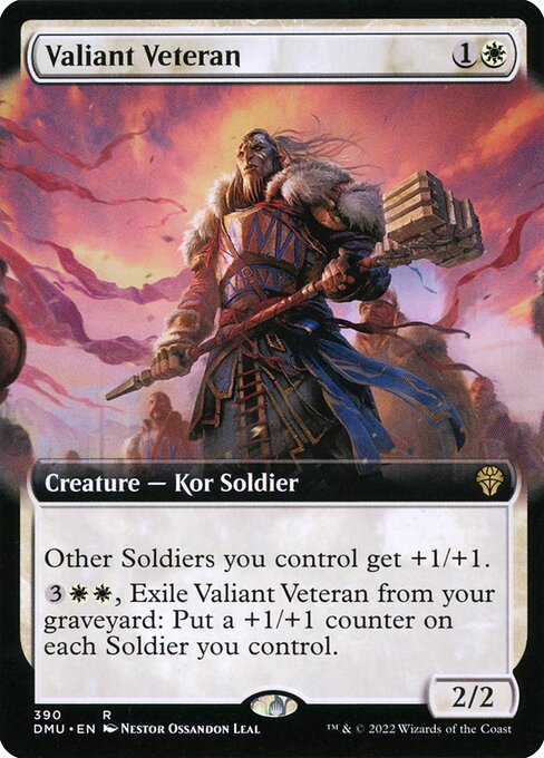 DMU: Valiant Veteran (Extended Art) (Foil)
