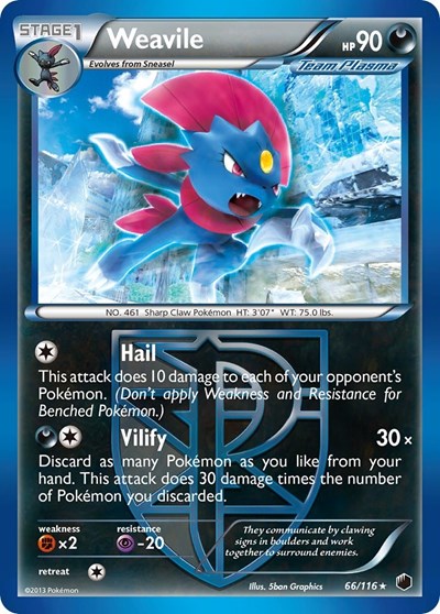 PLF: Weavile (Team Plasma) (Reverse Holofoil)