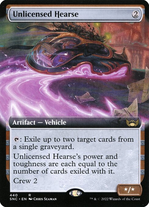 SNC: Unlicensed Hearse (Extended Art) (Foil)