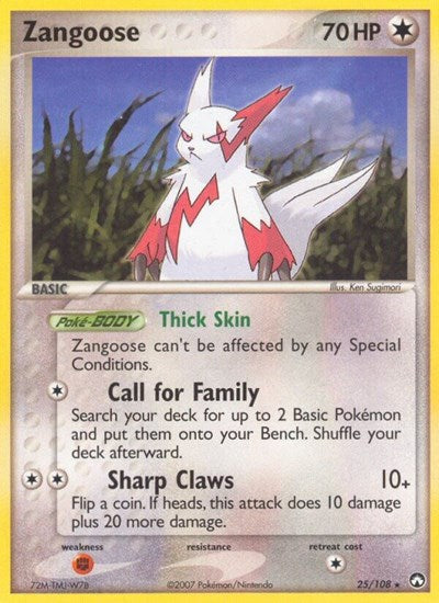 PK: Zangoose (Reverse Holofoil)