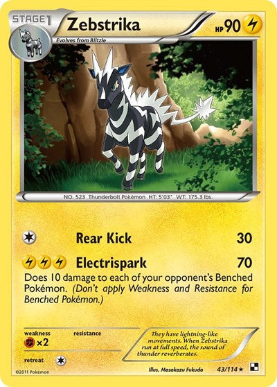 BLW: Zebstrika (43) (Reverse Holofoil)