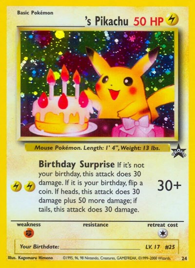 PR: ______'s Pikachu (Holofoil)