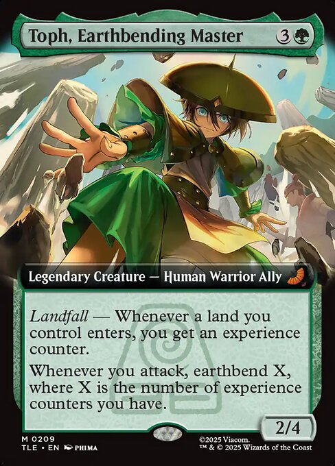 TLE: Toph, Earthbending Master (Extended Art) (Foil)