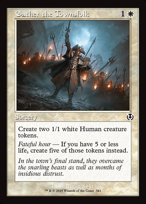 INR: Gather the Townsfolk (Retro Frame) (Foil)