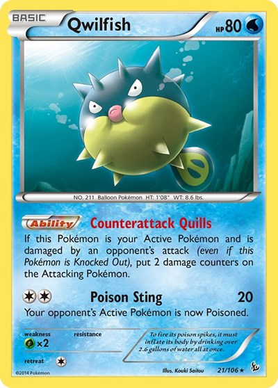FLF: Qwilfish (Reverse Holofoil)