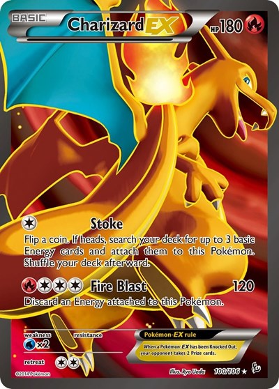 FLF: Charizard EX (100 Full Art) (Holofoil)