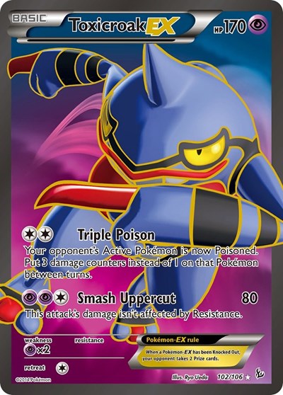 FLF: Toxicroak EX (102 Full Art) (Holofoil)