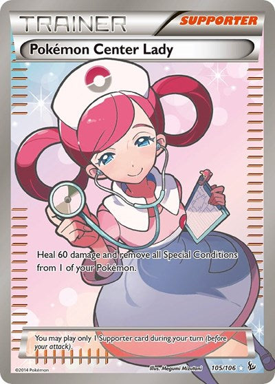 FLF: Pokemon Center Lady (105 Full Art) (Holofoil)