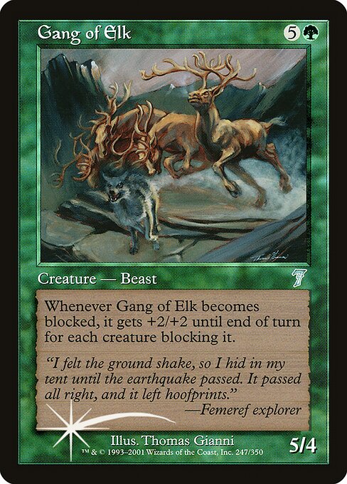 7ED: Gang of Elk (Foil)