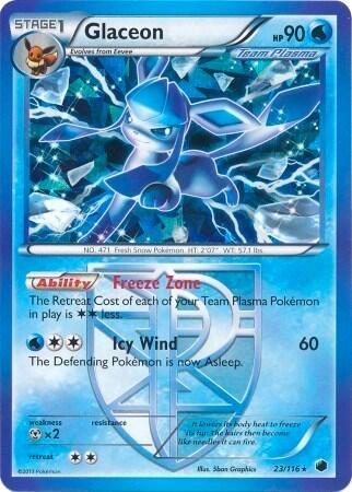 PR: Glaceon - 23/116 (BW Plasma Freeze) (Holofoil)