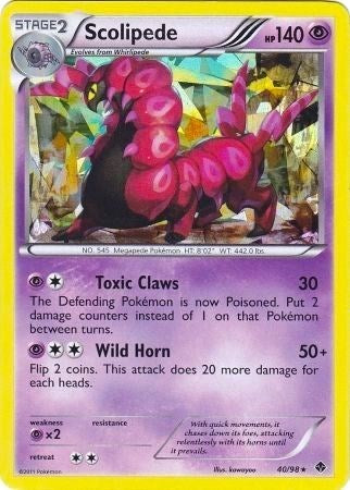 PR: Scolipede - 40/98 (BW Emerging Powers) (Holofoil)