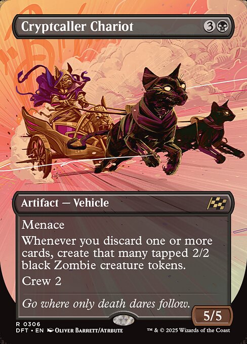 DFT: Cryptcaller Chariot (Borderless) (Foil)